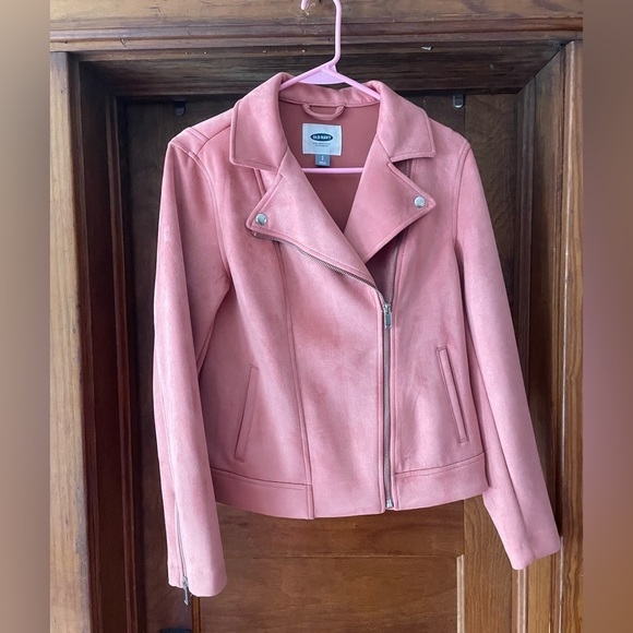 Old Navy pink moto Jacket Size small - Picture 1 of 6